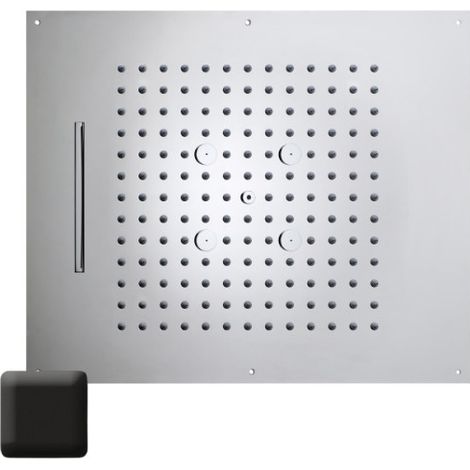 Plafond de douche 3 jets et flexible noir mat Dream - BOSSINI H389300073 (1/2)
