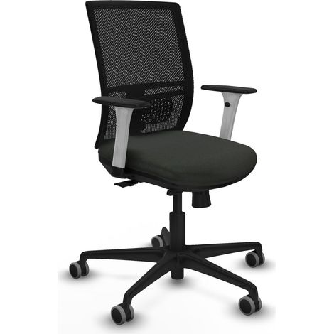 Bürostuhl piqueras y crespo Yunquera schwarz weiße Armlehnen (1/2)