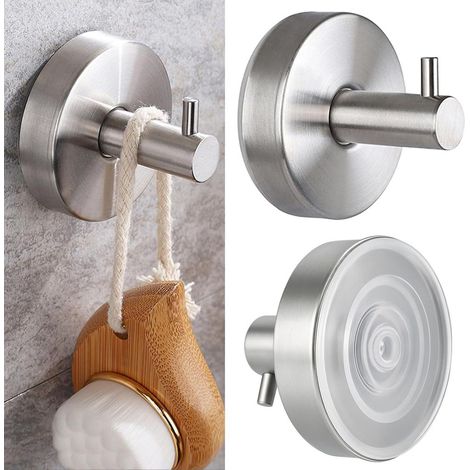 Quattro ganci a ventosa, non necessitano di foratura (portata fino a 5 kg), ideali per box doccia, bagni, cucine, vetri e specchi. (1/5)