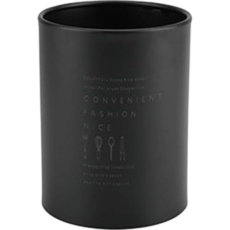 Porte-ustensiles cuisine inox rangement égouttoir noir corrosion antirouille lisse propre santé quotidien (1/5)
