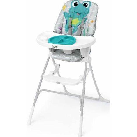 BABY EINSTEIN NEPTUNE Seggiolone per bambini da 6 mesi a 3 anni inclusi: tappeto d'acqua, piatto sicuro, vassoio e tasca di stoccaggio. (1/4)
