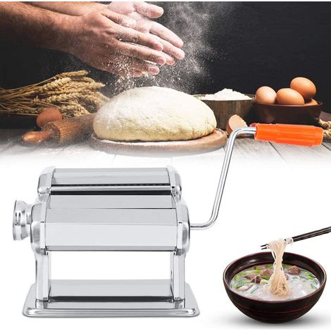 Macchina per pasta manuale in acciaio inossidabile, pasta, ingranaggio regolabile (diviso) 23 × 17,6 × 15 cm (1/5)