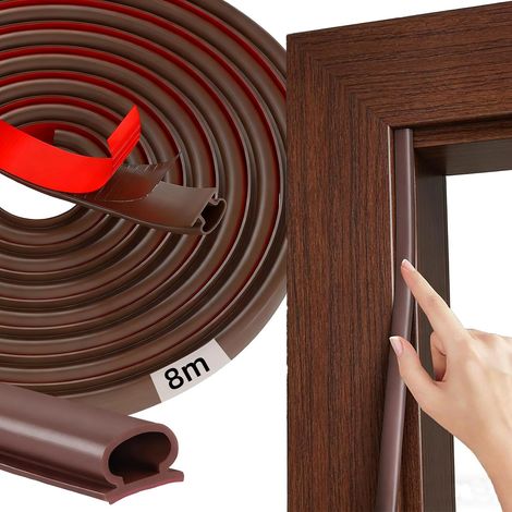 Door Window Seal Insulation Type D 8 m TPE Brown (1/5)