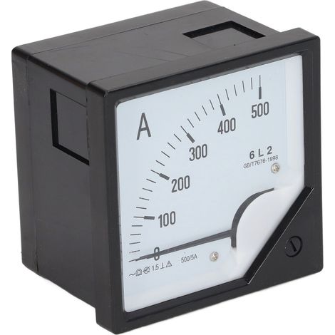 Amplificateur analogique, aiguille, ampèremètre alternatif, testeur de courant, panneau de mesure 0-500 A (1/5)