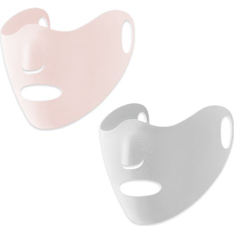 Lot de 2 masques de protection solaire d'été en soie glacée pour femmes, respirants et fins, avec fixation sur les oreilles (1/5)