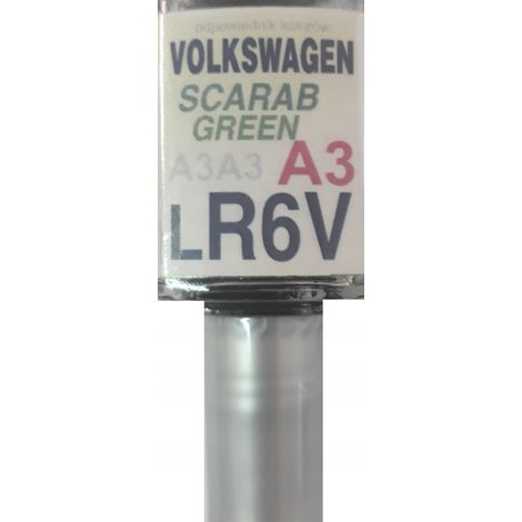 Reparación de arañazos en la pintura del VW LR6V A3 verde escarabajo, 10 ml arasystem (1/5)