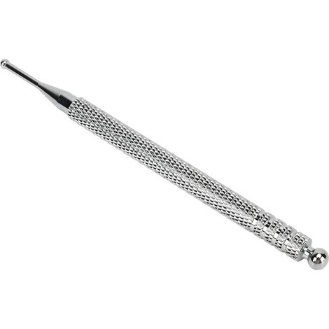 Stylo d'acupuncture auriculaire en cuivre, outil de massage ergonomique professionnel pour points d'acupuncture et réflexologie auriculaire, argent (1/5)