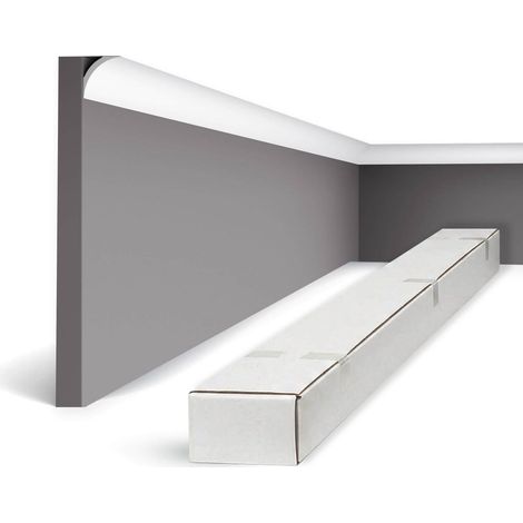 NMC NE1 PURE-box-10 NOMASTYL Noel Marquet 1 Karton SET mit 10 Eckleisten Stuckleisten Modern weiß 20 m