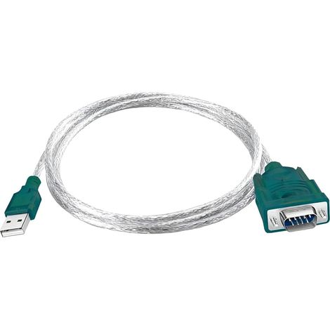 USB to RS232 Serial Adapter (0.8 m), Male Converter, Nine-Pin Serial Connection Cable for Win98/98SE/ME/2000/Windows XP/Win7 32/Mac OS8.6/Vista/Win8 Chipset (DB9CH340) (1/5)