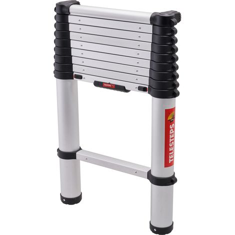 Telesteps Eco Line 3M Telescopic Ladder - Anodised Aluminium