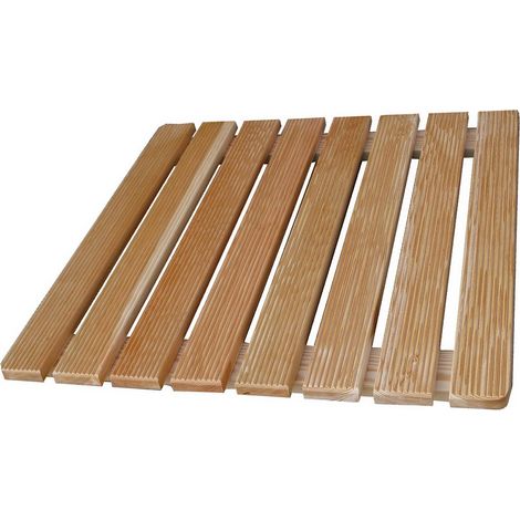 Pedana antiscivolo quadrata 68 x 68 in legno ideale per piatto doccia 90 x 90