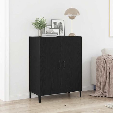 Sideboard Schwarz Eichen-Optik 69,5x34x90 cm Holzwerkstoff vidaXL (1/5)