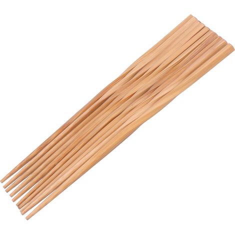 5 Paires de baguettes torsadées en bambou, set écologique et original pour maison et restaurant (1/5)