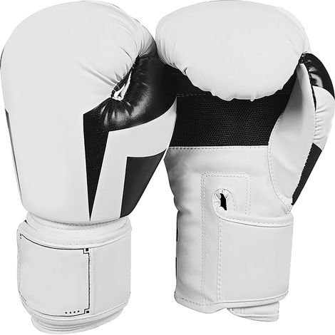 Gant d'entraînement de boxe avec sac de sable, blanc, 10 oz, pour hommes, femmes, adultes, enfants et garçons. (1/5)