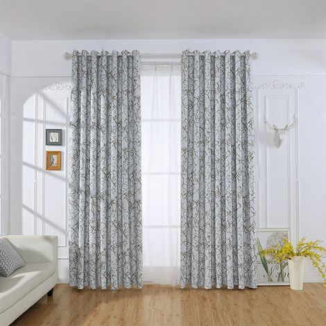 Rideaux en polyester pour chambre, salon et cuisine (1/4)