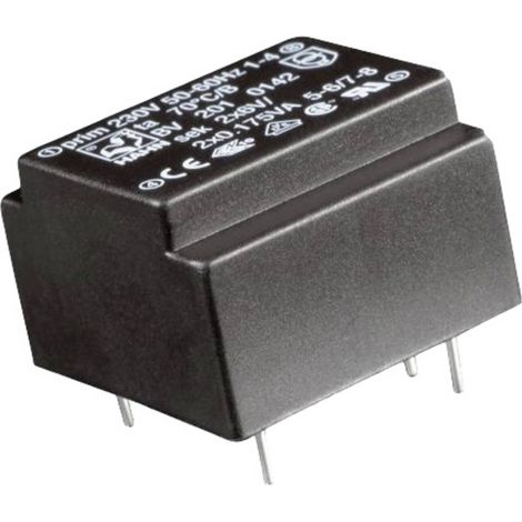Hahn BV 202 0155 Trasformatore per PCB 1 x 230 V 2 x 6 V/AC 0.5 VA (1/2)