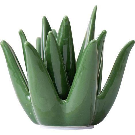 Porte-bague succulente, porte-bague en céramique à l'aloe vera, porte-bague pour bijoux, plateau à bibelots en forme de cactus décoratif pour femmes adolescentes (1/5)
