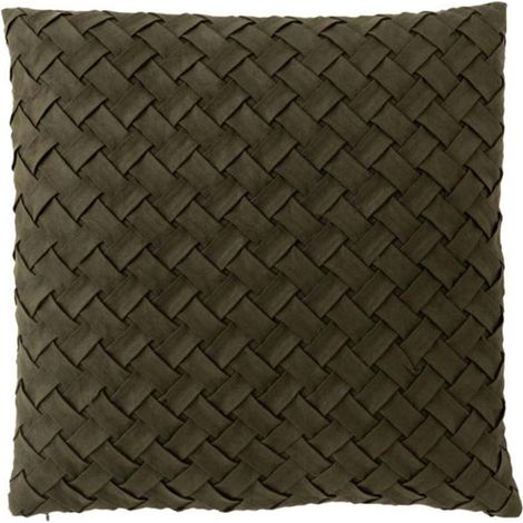 Cuscino Intrecciato 45x45x1 cm Verde