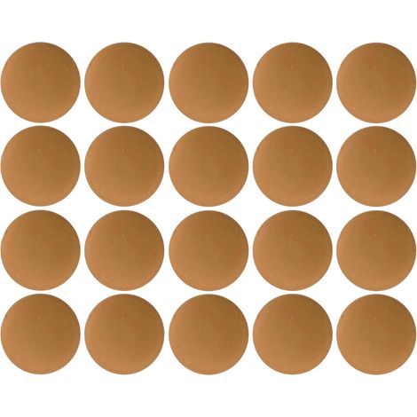 20x Cache vis capuchon torx T25 Protection Bouchon Recouvrement Meuble, chêne