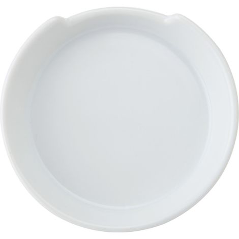 Mikasa poggia cucchiaio in porcellana bianca gessata per piano cottura e cucina, smalto lucido, 10cm