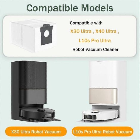 Confezione da 12 sacchetti per la polvere per aspirapolvere robot Dreame X30 Ultra / X40 Ultra / L10s Pro Ultra, 3 l (1/5)