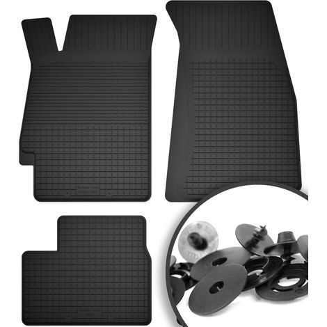 Alfombrillas de goma + topes para: Subaru Impreza GC con salidas de aire, versión hatchback, sedán y familiar (1992-2001).
