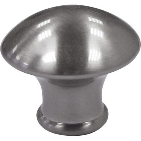 HSI Möbelknopf, Messing, Edelstahleffekt, 30mm, 1 STK