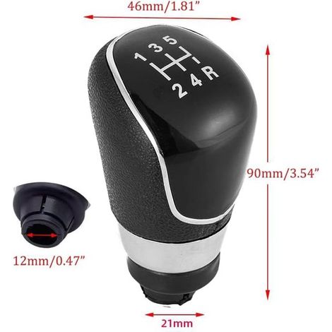 Pièces automobiles compatibles avec la Ford Focus à boîte manuelle : pommeau de levier de vitesses modifié, boule de levier de vitesses MK2, accessoires pour boîte manuelle 5 vitesses. (1/5)