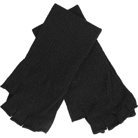 45 cm lange, reißfeste Ärmel, halbfingerschnittfeste Armschützer zum Kochen, Holzbearbeiten, Gärtnern, Bildhauen (Schwarz) (1/5)