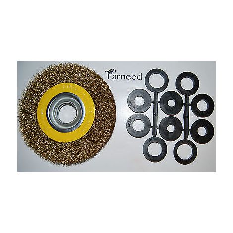SPAZZOLA PER MOLA DA BANCO SMERIGLIATRICE DIAM. 150 x 20 ox