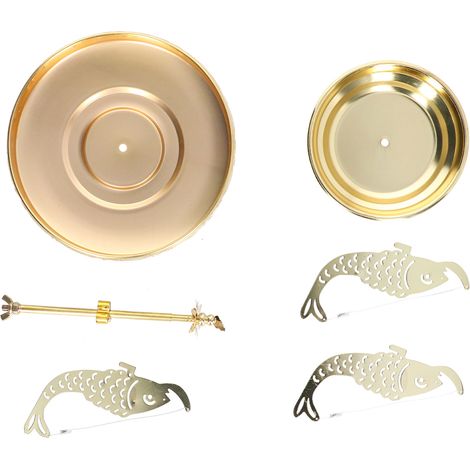 Räucherstäbchenhalter aus Edelstahl, goldfarben, für die Heimdekoration (1/5)