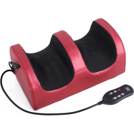 Type de prise : Prise UE Noir avec commande - Masseur de pieds électrique avec compression chaude et rouleau de massage Shiatsu po (1/5)