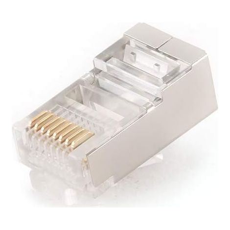 Gembird Shielded modular plug 30u" gold plated, 100 pcs per polybag