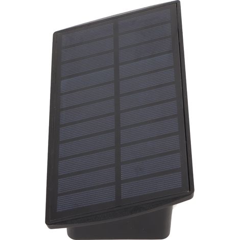 Lampes solaires d'extérieur étanches IP67, 4 LED, éclairage indirect vers le haut et vers le bas, pour jardin, terrasse, escalier ou porche. Lumière chaude. (1/5)