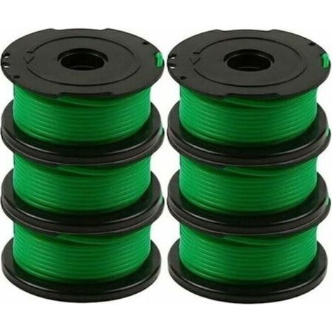 Packung mit 6 Spulen Schnur für Black and Decker GL7033, GL8033, GL9035 Freischneider, je 6 Meter. (1/5)