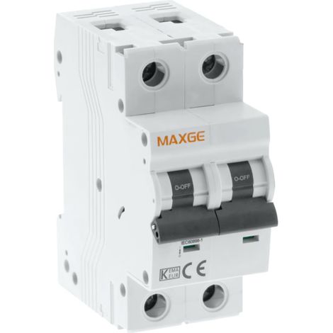 WEBMATEL Interruptor Automático Magnetotérmico Residencial 2P Curva C 40A 6kA Montaje Carril DIN (1/4)