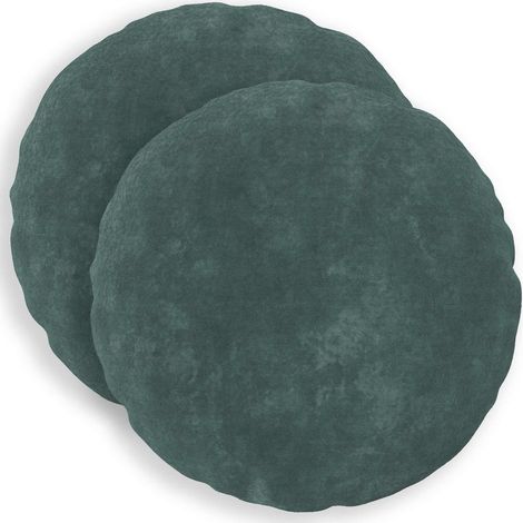 Coussin HEERLEN 2 pc Bleu marine Fleece en microfibre vidaXL (1/5)