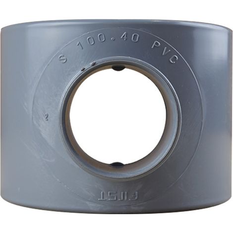 First Plast – Selle PVC femelle Ø100-110/40 – Raccord à coller pour évacuation eaux – Taux d'expansion supérieur à 800% – Norme NF