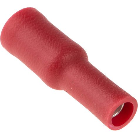 Cosse cylindrique à sertir RS PRO Isolé Femelle, Rouge 16AWG 1.5mm² 22AWG 0.5mm²