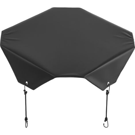 Mophorn Copertura per Condizionatore Esterno 81x81 cm, Protezione da Detriti e Polvere, Realizzata in Poliestere e PVC, Compatibile con Diverse Dimensioni