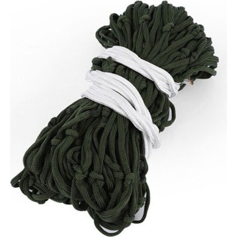 Hamac d'extérieur Capacité de charge de 250 lb Chaise pivotante suspendue légère et portable avec corde en nylon pour les voyages de camping dans l'arrière-cour Vert armée, (1/4)