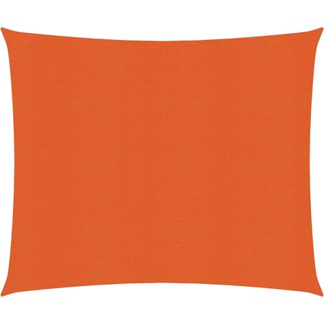 Voile toile d'ombrage parasol 160 g/m² orange 2,5 x 2,5 m PEHD (1/5)