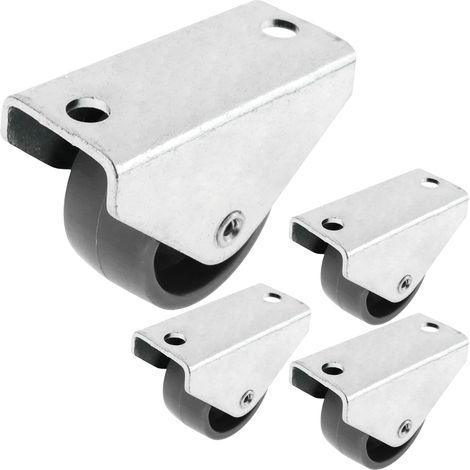 Roulette en nylon 30 mm – Capacité de charge 25 kg – Pour portes et meubles – Dimensions 30x21x15 mm – Roue pivotante légère et résistante – Primematik (1/5)