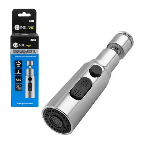 Aeratore per rubinetto da cucina articolato 3 in 1 in ABS (1/5)