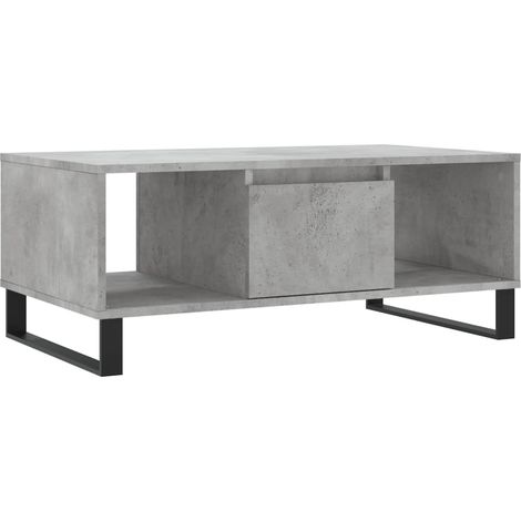 Maison Exclusive - Couchtisch Betongrau 90x50x36,5 cm Holzwerksto