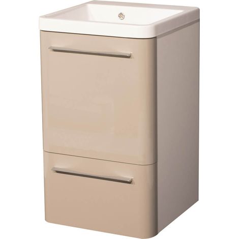 Mobile Lavatoio 50,5x50,5x87 cm 2 Cassetti Montegrappa Novella Dipiù Tortora (1/5)