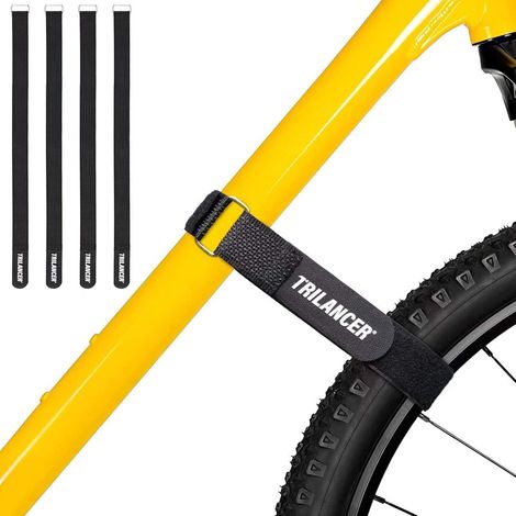 4er-Pack Fahrradträgergurte Verstellbare Spanngurte mit Haken 65 cm x 3,8 cm (1/5)