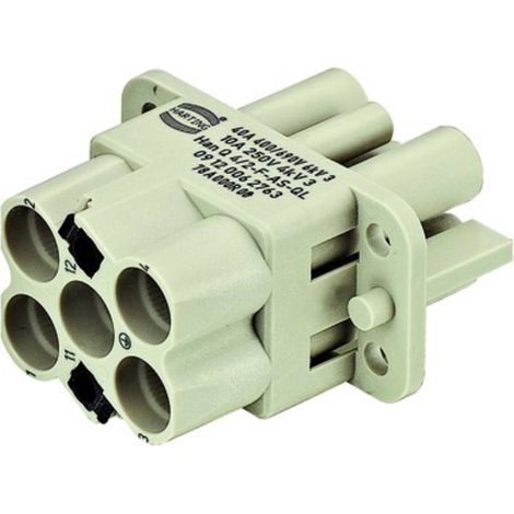 Inserto presa 09120062763 HARTING Contenuto: 1 pz. Inserto presa (1/3)