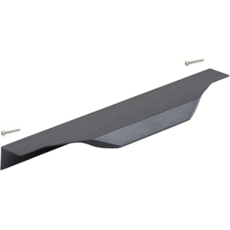 Cyclingcolors – Poignée de meuble en aluminium noir brossé – Entraxe 160mm – Vis incluses – Design moderne pour placards et tiroirs