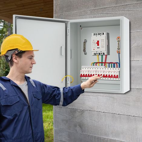 Elektrokasten Wandhalterung Außenbereich Abschließbarer Elektrokasten Rechteckig (1/5)